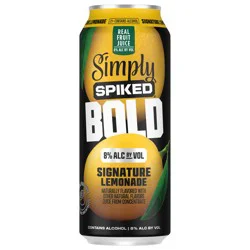 Simply Spiked Bold Signature Hard Lemonade 8.0% ABV, 24 fl oz Can