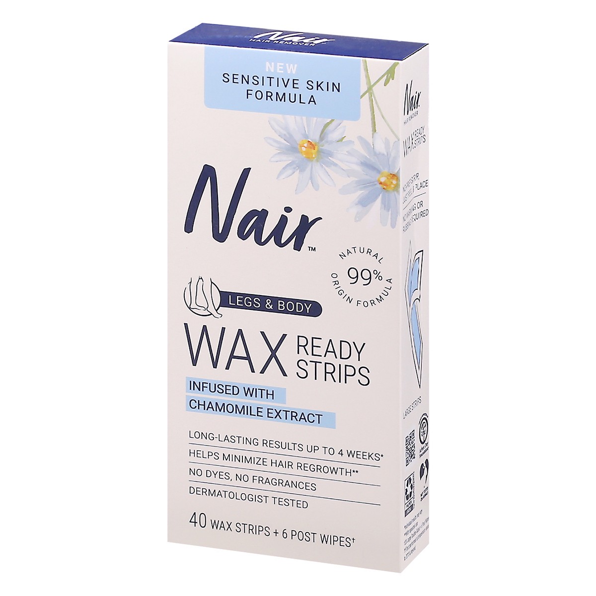 slide 7 of 9, Nair Sensitive Ready Wax Strips, Legs & Body, 40 ct, 7 ct