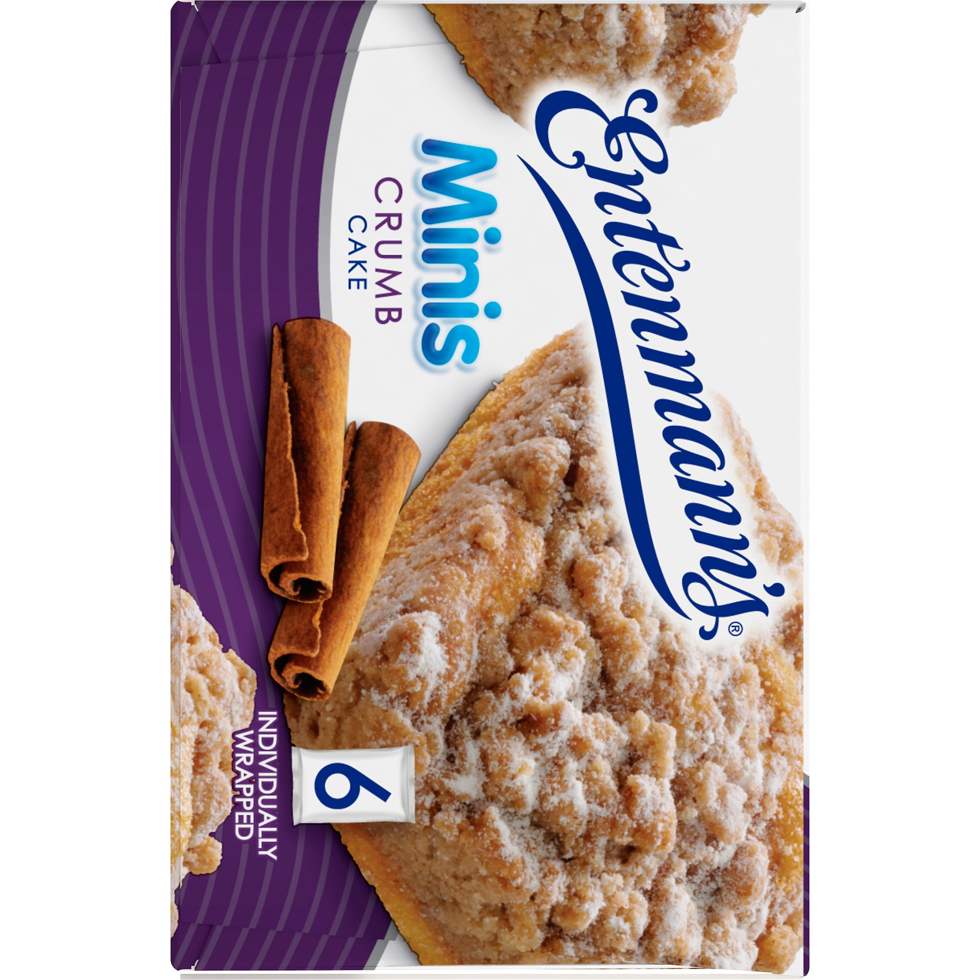 slide 5 of 5, Entenmann's Minis Crumb Cake, 6 ct