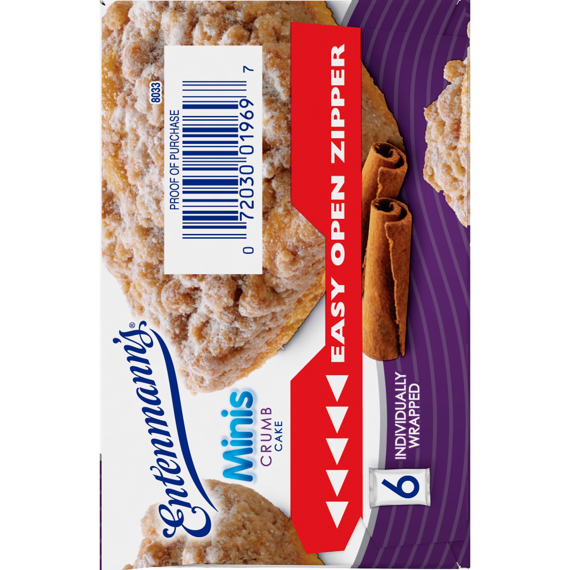 slide 3 of 5, Entenmann's Minis Crumb Cake, 6 ct
