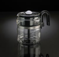 slide 3 of 5, Medelco Cafe Brew 8 Cup Glass Stovetop Percolator - PK008-BL-2, 8 cups