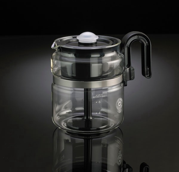 slide 2 of 5, Medelco Cafe Brew 8 Cup Glass Stovetop Percolator - PK008-BL-2, 8 cups