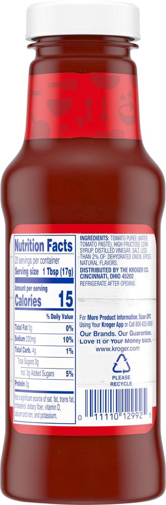 slide 2 of 2, Kroger Chili Sauce, 12 oz