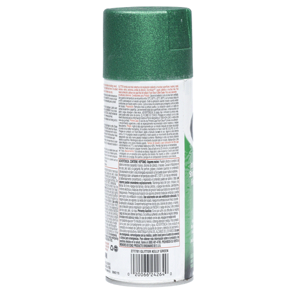 slide 3 of 9, Rust-Oleum Glitter Spray Paint - 277781, Green, 10.25 oz