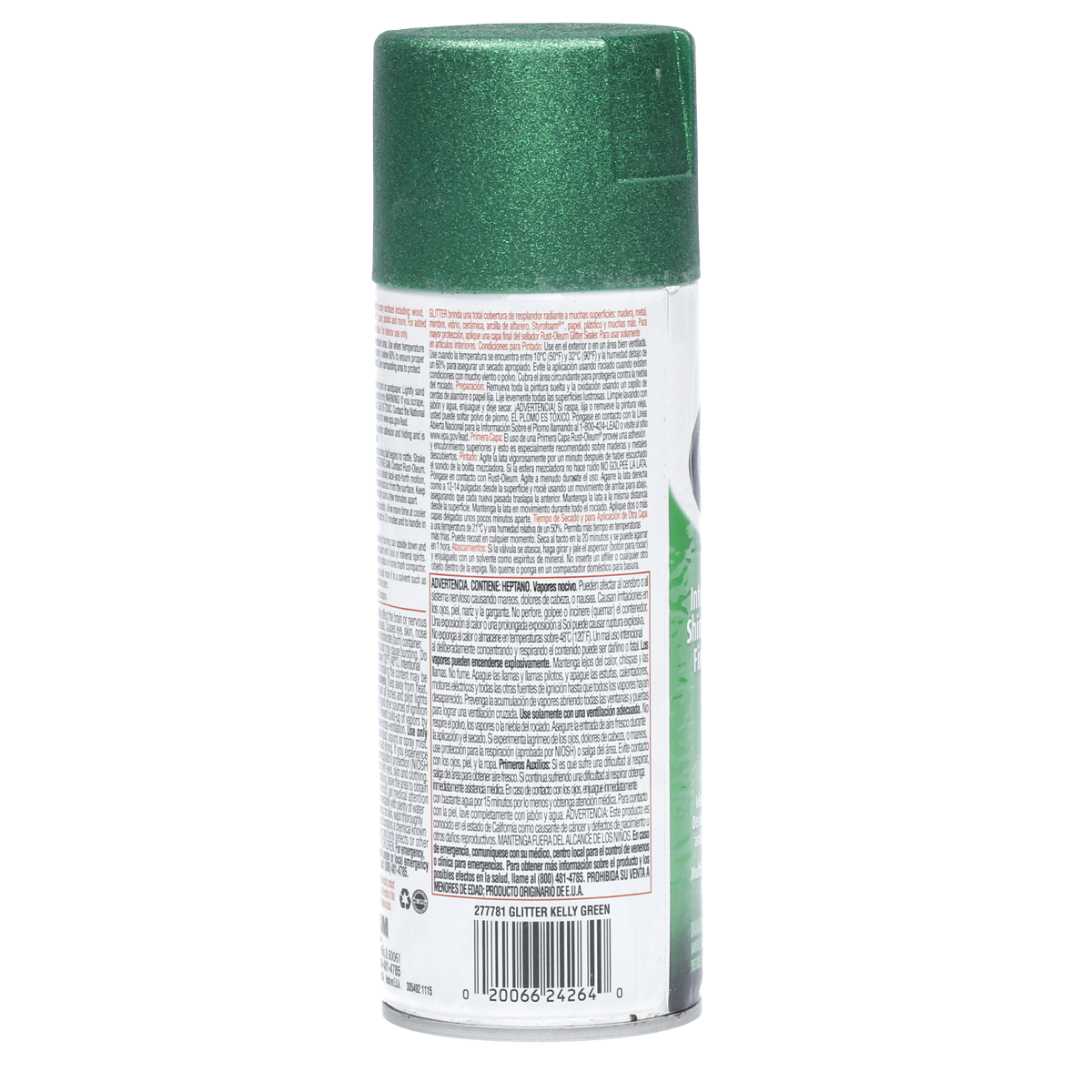 slide 6 of 9, Rust-Oleum Glitter Spray Paint - 277781, Green, 10.25 oz