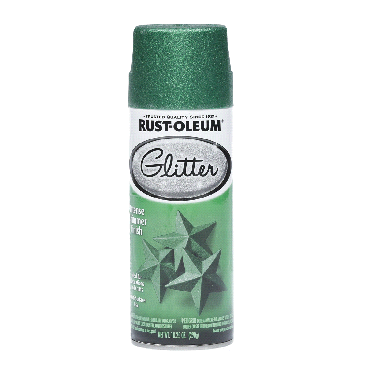 slide 1 of 1, Rust-Oleum Glitter Spray Paint - 277781, Green, 10.25 oz
