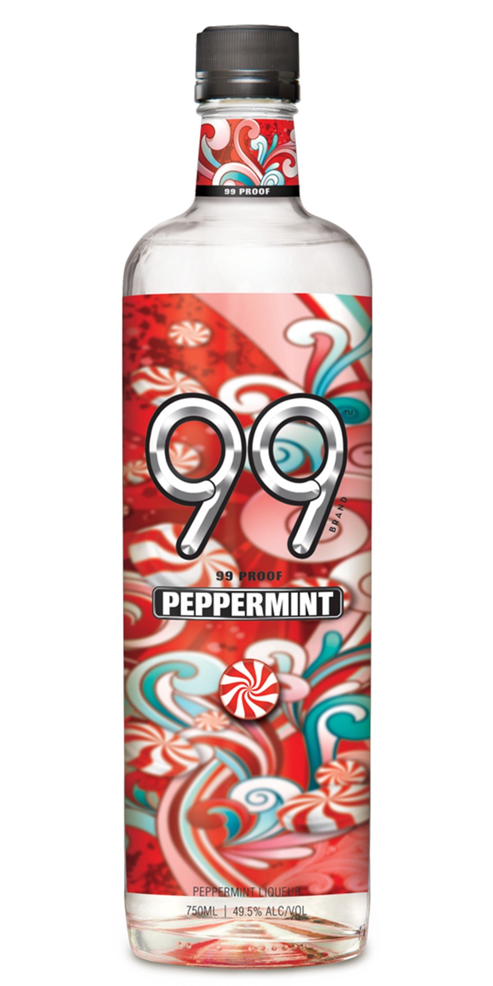 slide 1 of 2, 99 Brand Peppermint Liqueur 750ml 99 Proof, 750 ml