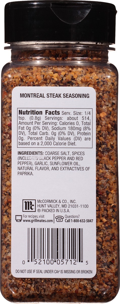 slide 5 of 10, McCormick Grill Mates Montreal Steak Seasoning, 14.5 oz, 14.5 oz