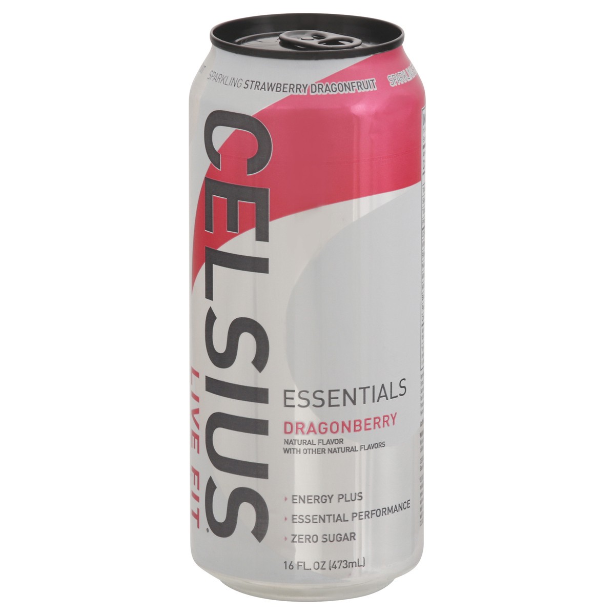 slide 10 of 14, CELSIUS ESSENTIALS, Sparkling Dragonberry, Performance Energy Drink 16 Fl Oz Single Can, 16 fl oz