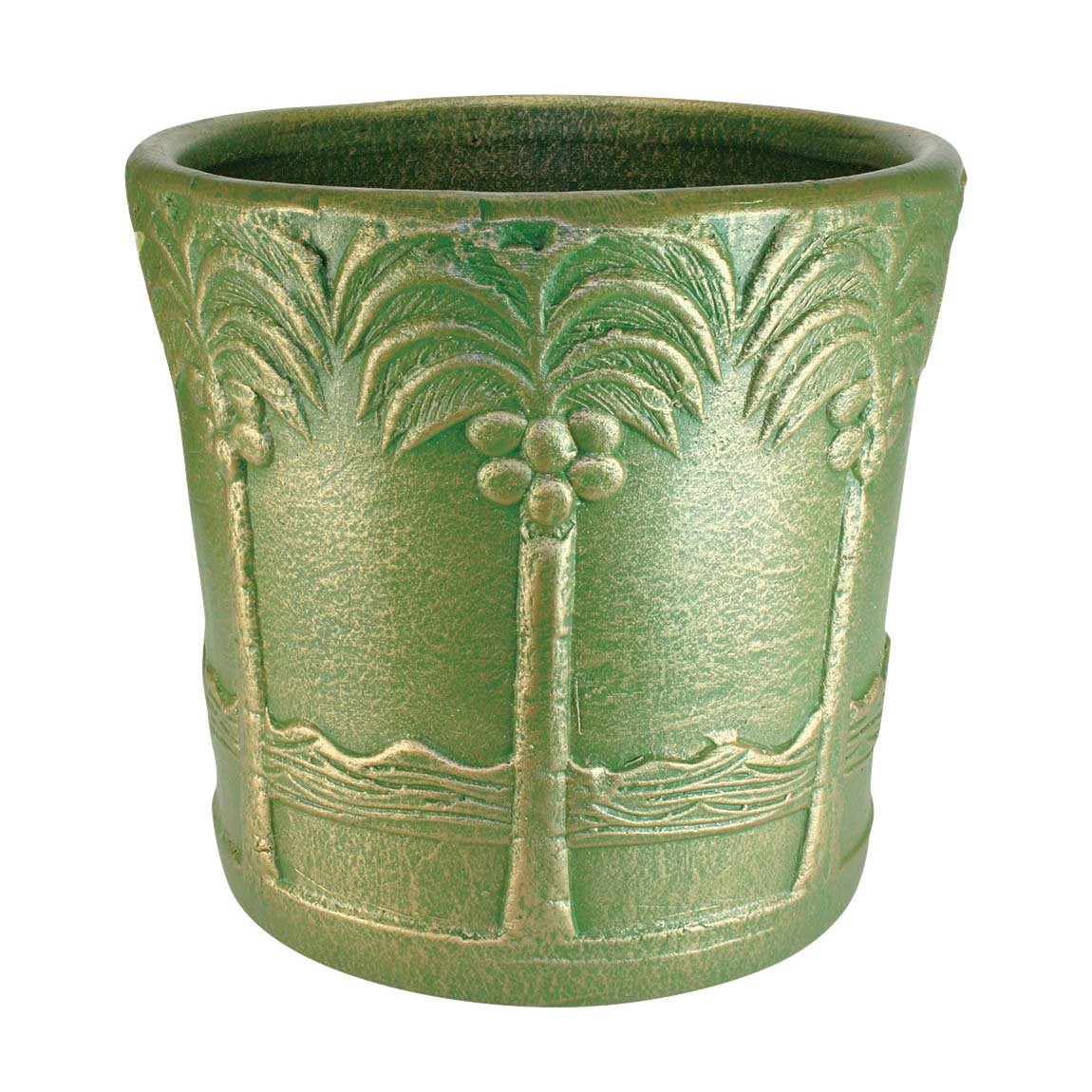 slide 1 of 1, PR Imports Golden Palm Tree Planter, 20 in