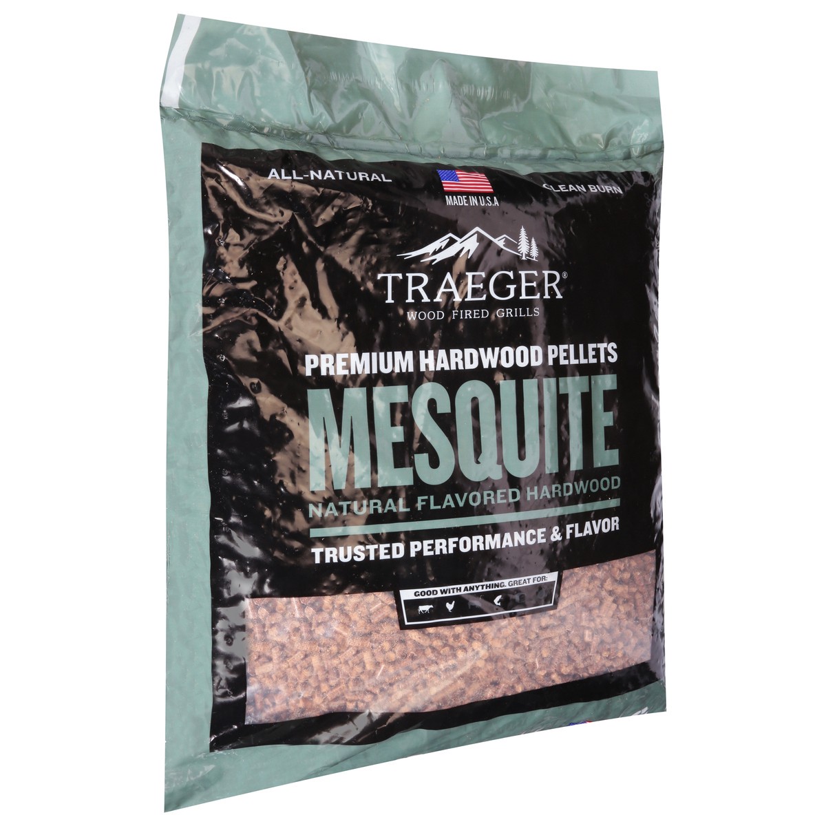 slide 4 of 9, Traeger Premium Mesquite Hardwood Pellets 20 lb, 20 lb