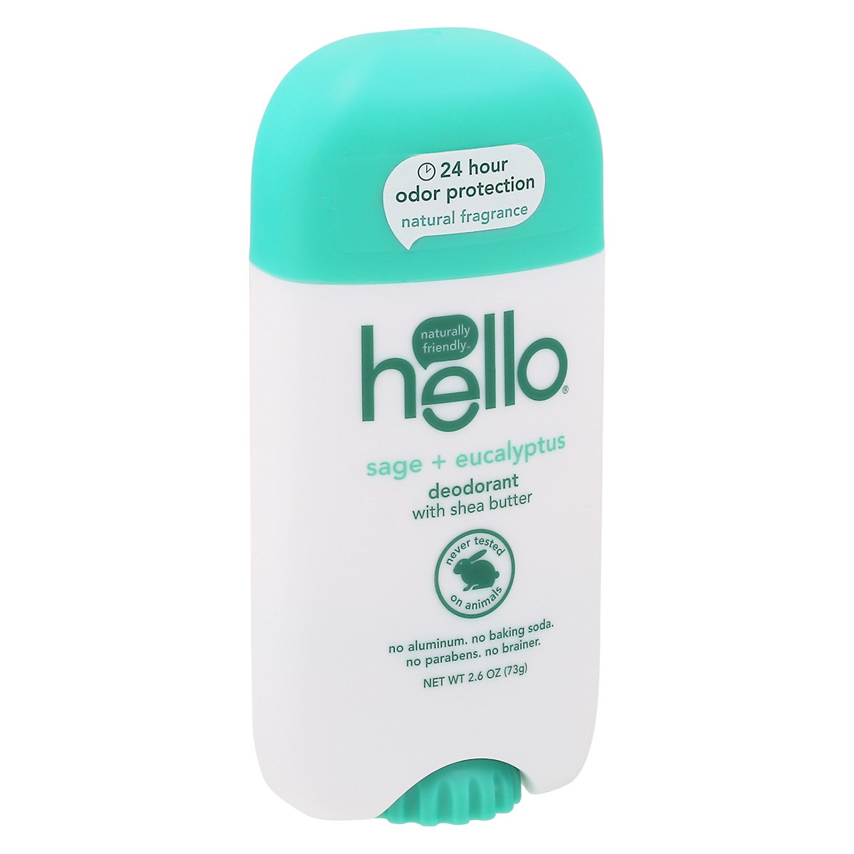 slide 7 of 9, hello Sage + Eucalyptus Aluminum Free Deodorant for Women and Men with Shea Butter, 24-Hour Freshness, Baking Soda Free Deodorant, Dermatologically Tested, 2.6 Oz. Stick, 2.6 oz