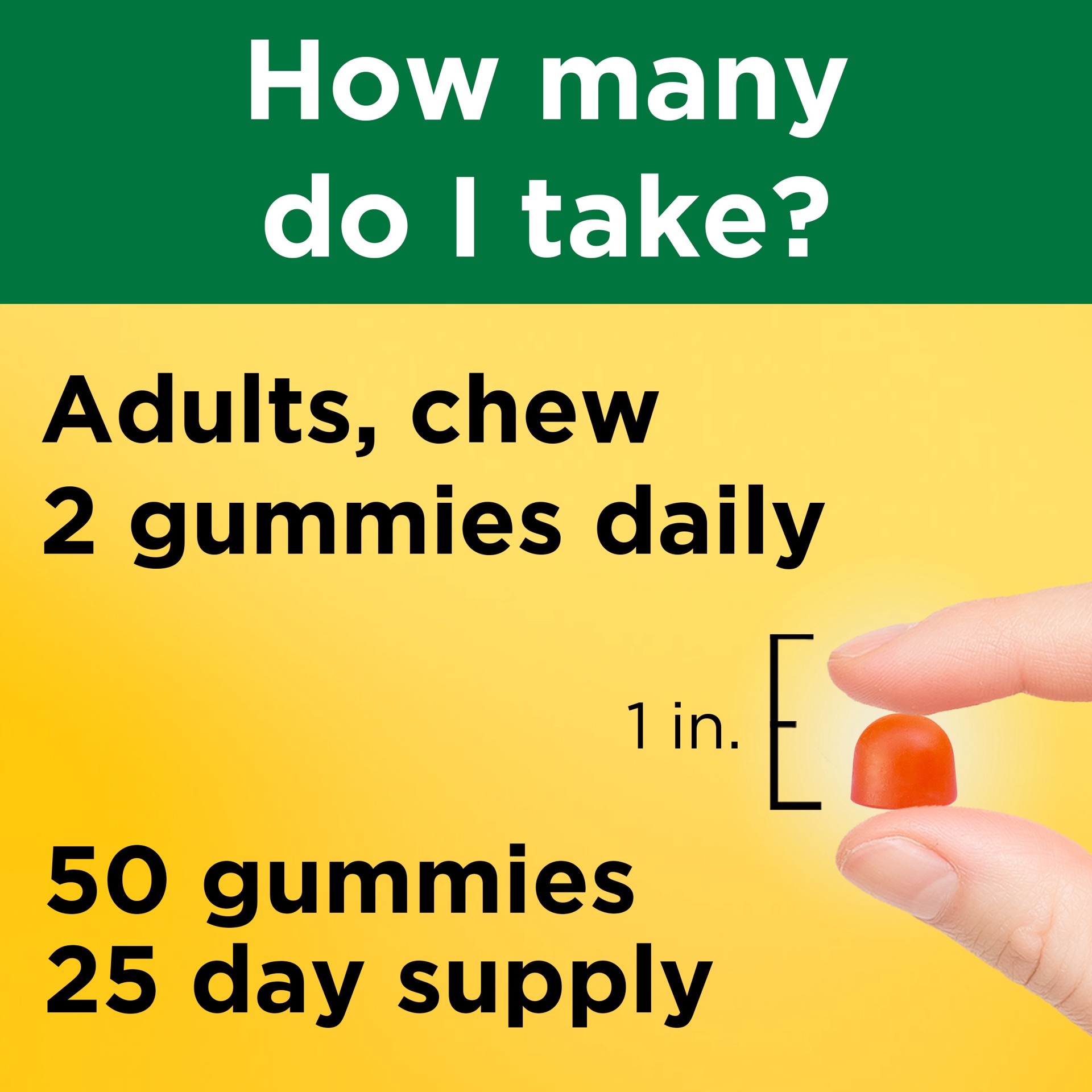slide 8 of 9, Nature Made Vitamin D3 K2 Gummies, Vitamin D 5000 IU Per Serving for Bone, Teeth, Muscle and Immune Support, 50 Gummy Vitamins, 25 Day Supply, 50 ct