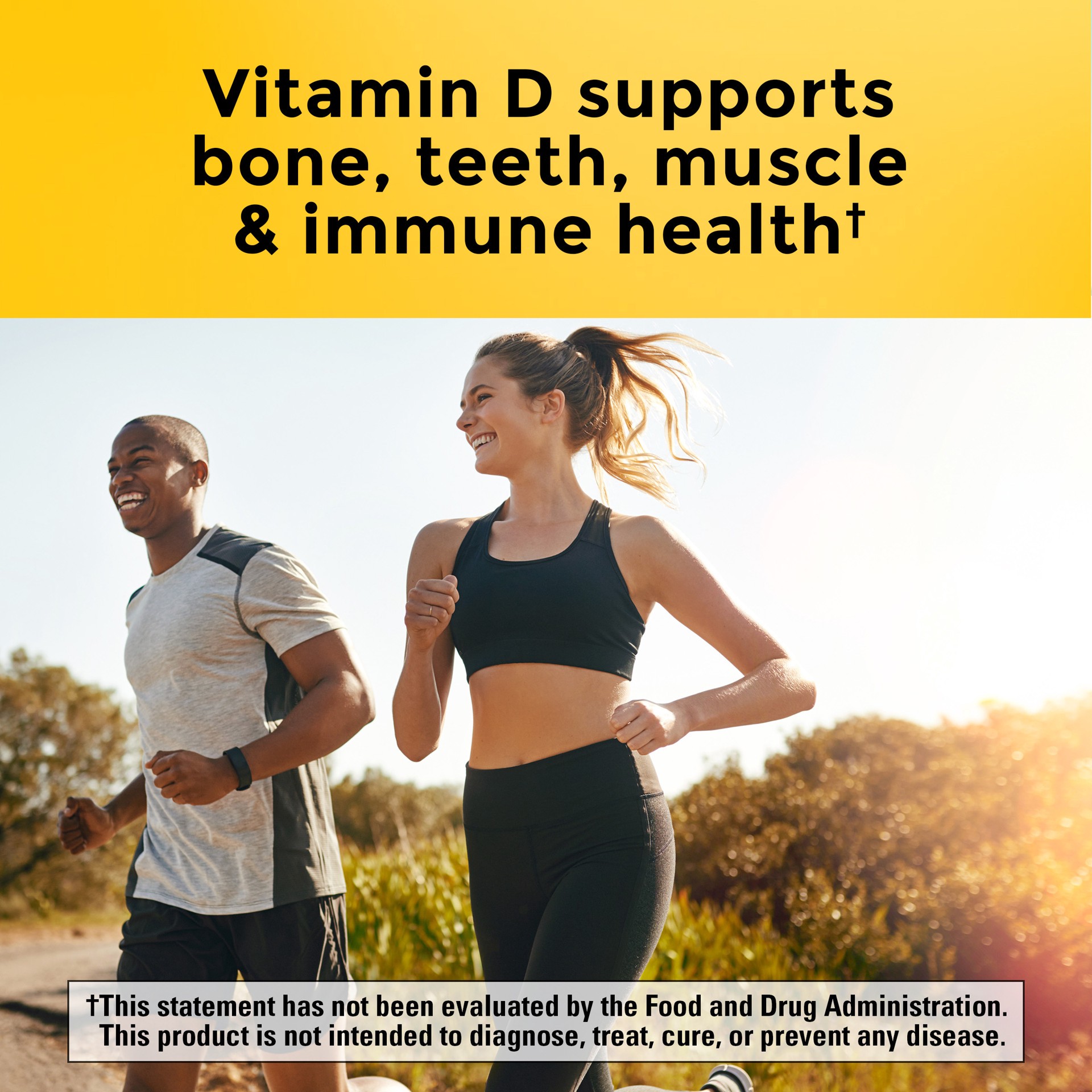 slide 6 of 9, Nature Made Vitamin D3 K2 Gummies, Vitamin D 5000 IU Per Serving for Bone, Teeth, Muscle and Immune Support, 50 Gummy Vitamins, 25 Day Supply, 50 ct