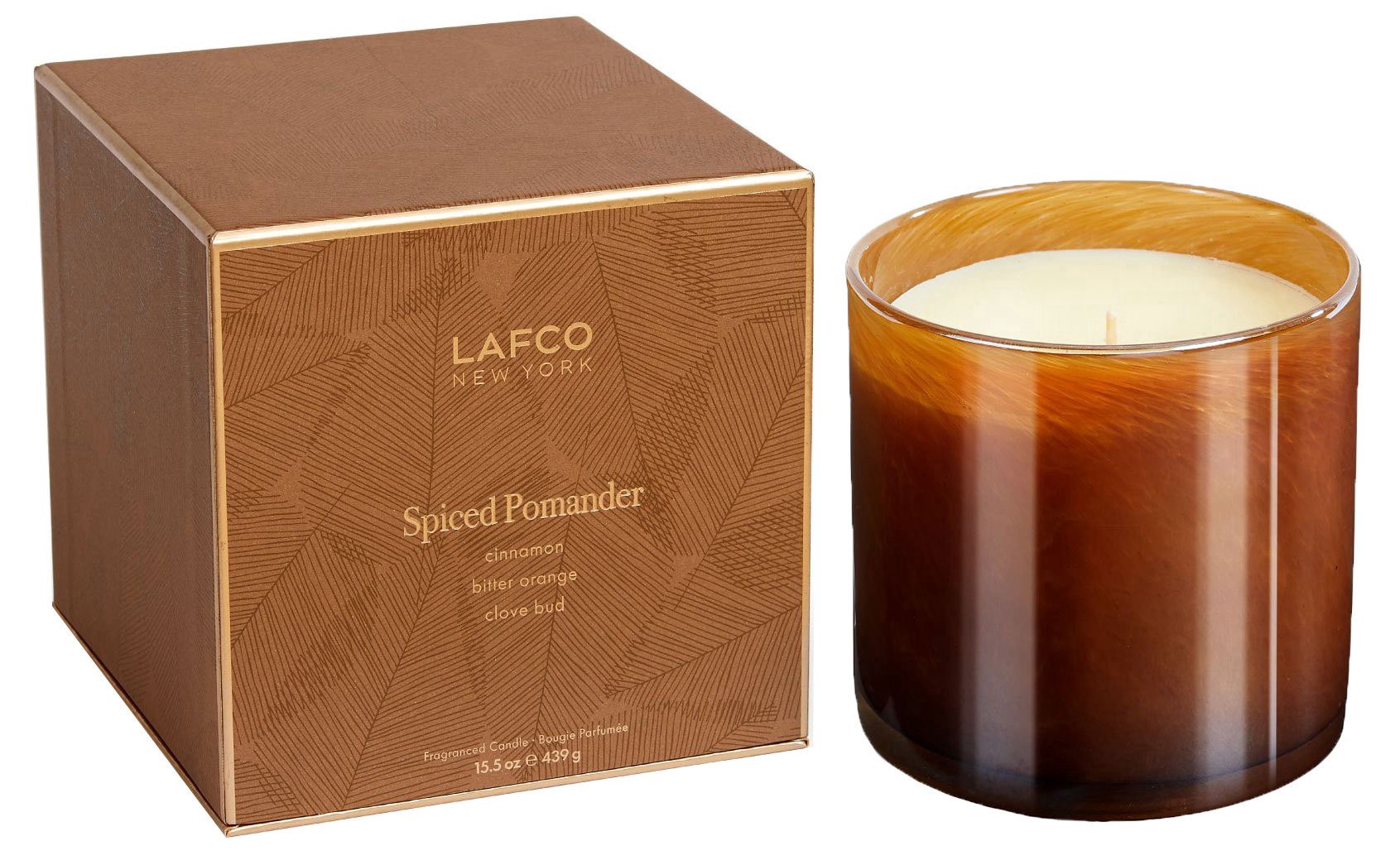 slide 1 of 1, LAFCO New York Spiced Pomander Large Candle, 15.5 oz