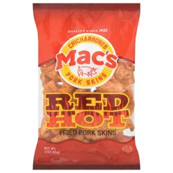 Mac's Red Hot Pork Skin