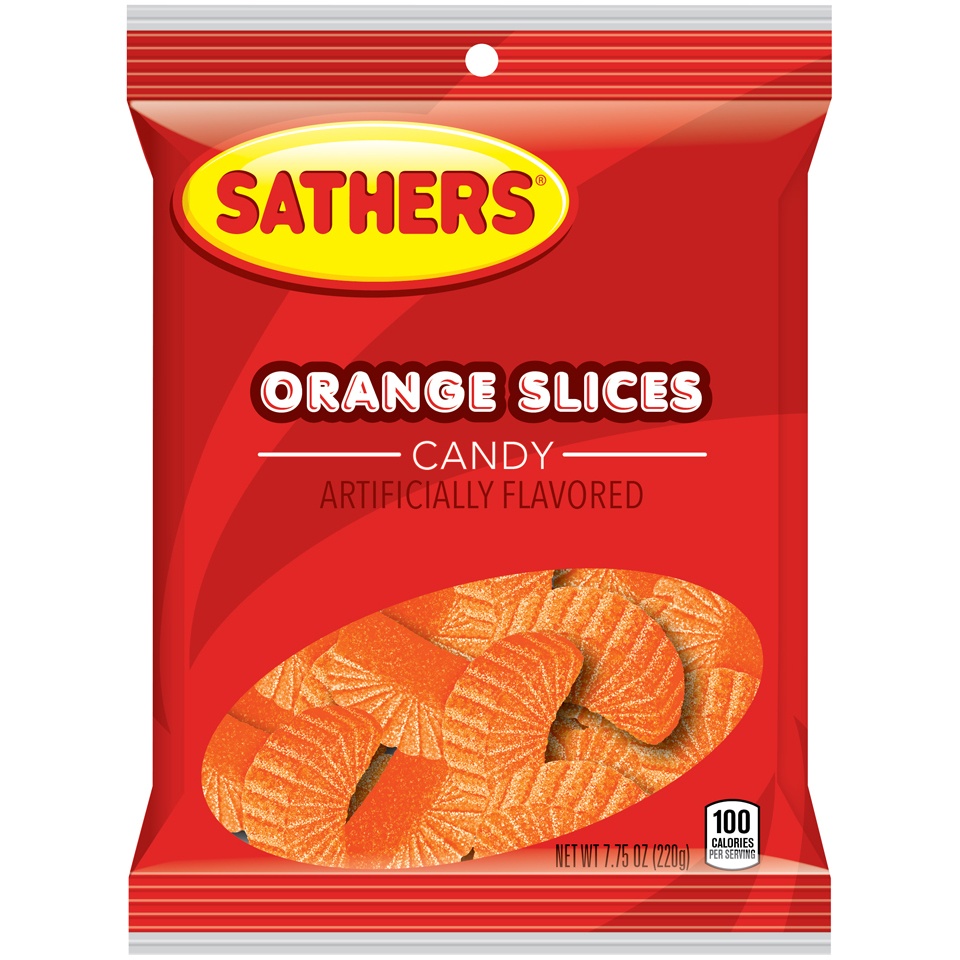 slide 1 of 2, Sathers Candy, Orange Slices, 7.7 oz