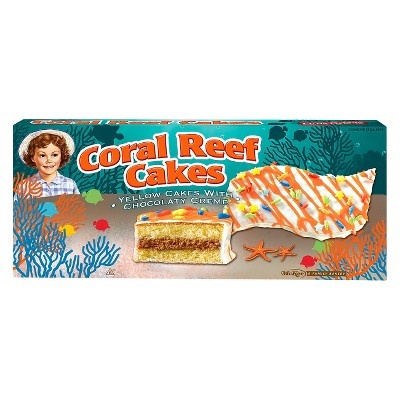 slide 1 of 1, Little Debbie Chocolate Coral Reef Cakes, 9.5 oz