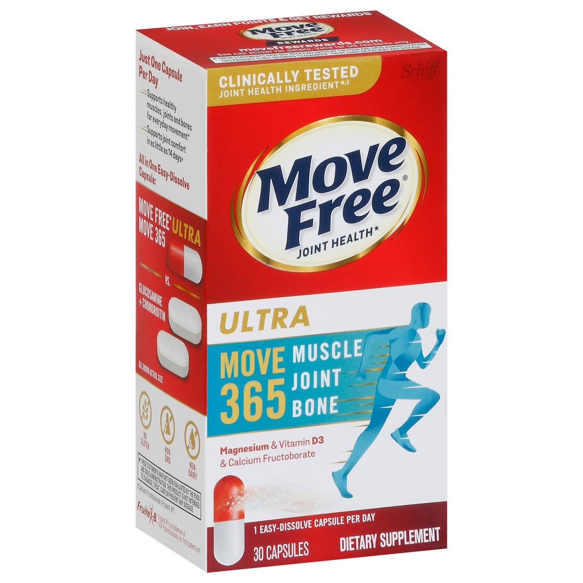 slide 5 of 9, Move Free Capsules Ult Muscle Joint Bone, 30 ct