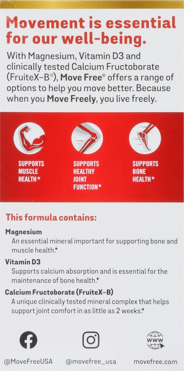 slide 3 of 9, Move Free Capsules Ult Muscle Joint Bone, 30 ct