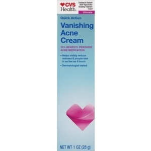 slide 1 of 1, CVS Health Quick Action Vanishing Acne Cream, 1 oz