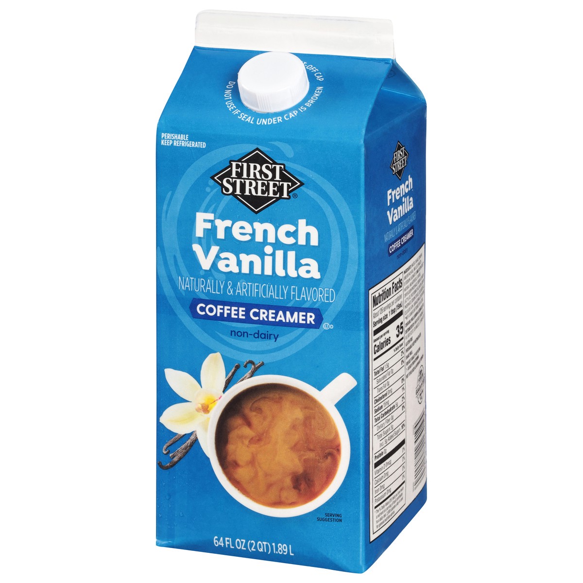 slide 4 of 13, First Street French Vanilla Creamer - 64 oz, 64 oz
