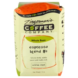 Zingerman's Coffee Company Espresso Blend #1 Whole Bean - 12 oz