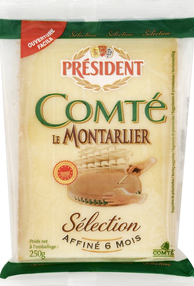 slide 5 of 5, Président Comte Le Montarlier Cheese, 8.8 oz