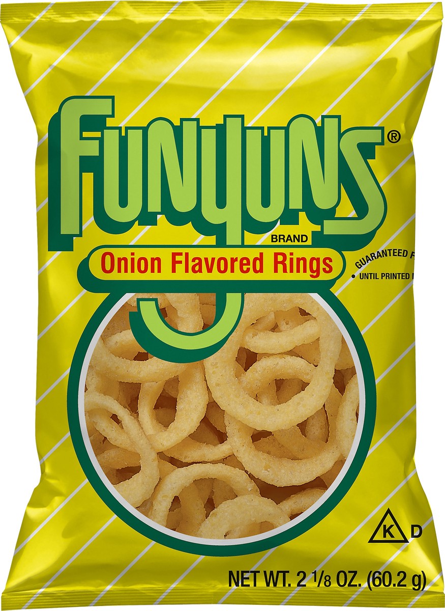 slide 5 of 5, Funyuns Onion Flavored Rings , Regular, 2.125 oz