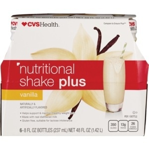 slide 1 of 1, CVS Health Nutritional Shake Plus, Vanilla, 48 oz