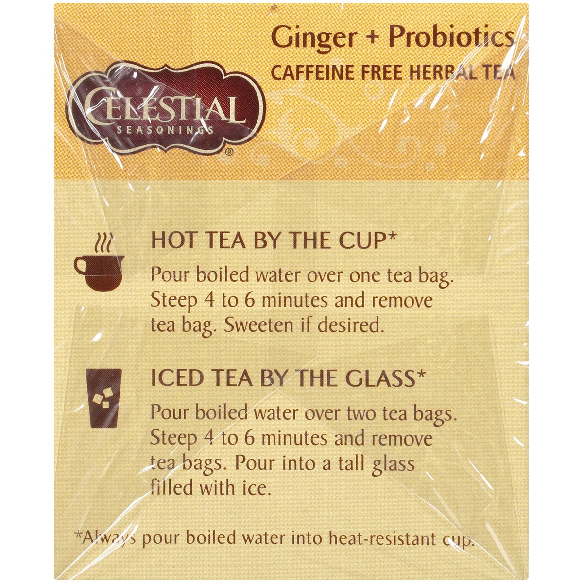 slide 2 of 8, Celestial Seasonings Ginger Probiotics Herbal Tea - 20 ct, 20 ct