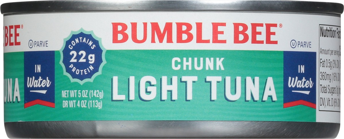 slide 6 of 9, Bumble Bee Chunk Light Tuna in Water 5 oz. Can, 5 oz