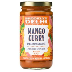 Brooklyn Delhi Indian Med Mango Curry Simmer Sauce 12 oz