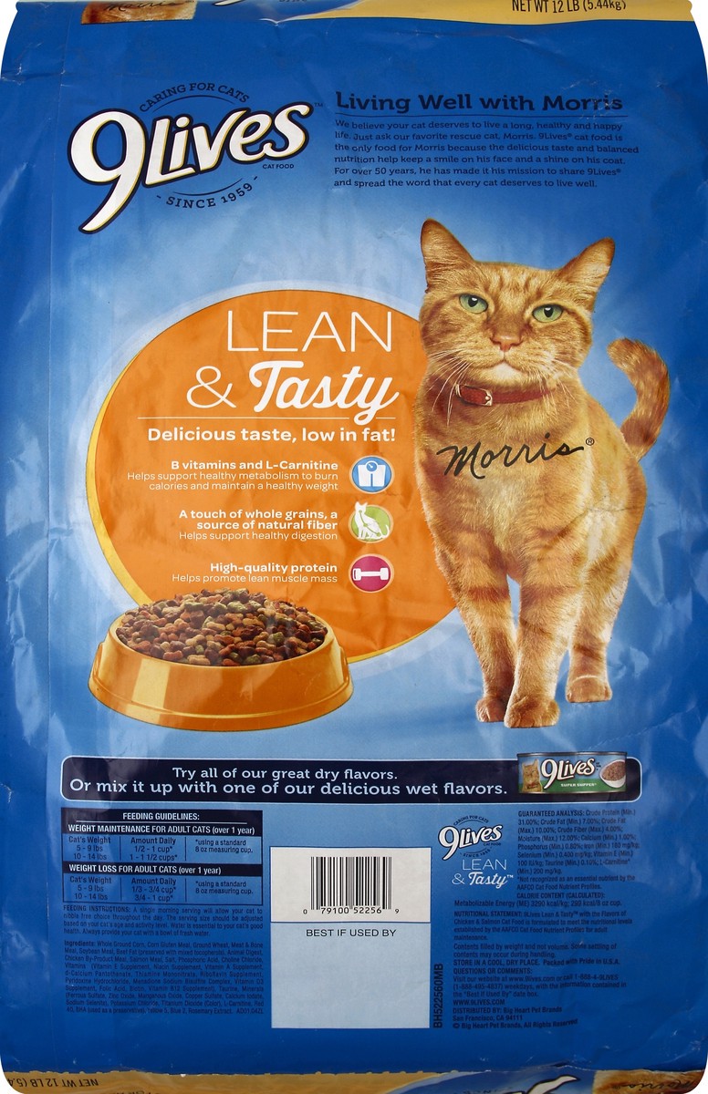 slide 7 of 8, 9Lives Cat Food 12 lb, 12 lb