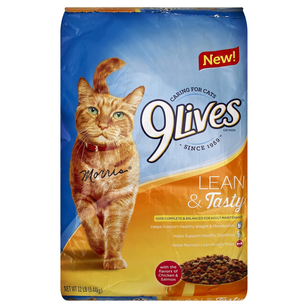 slide 2 of 8, 9Lives Cat Food 12 lb, 12 lb