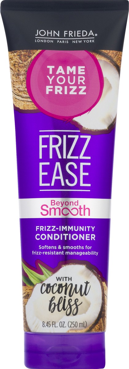 slide 9 of 9, John Frieda Beyond Smooth Conditioner, Anti-Hummidity Conditioner, w/ Pure Coconut Oil, 8.45 fl oz