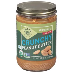 Cadia Crunchy Organic Peanut Butter 16 oz