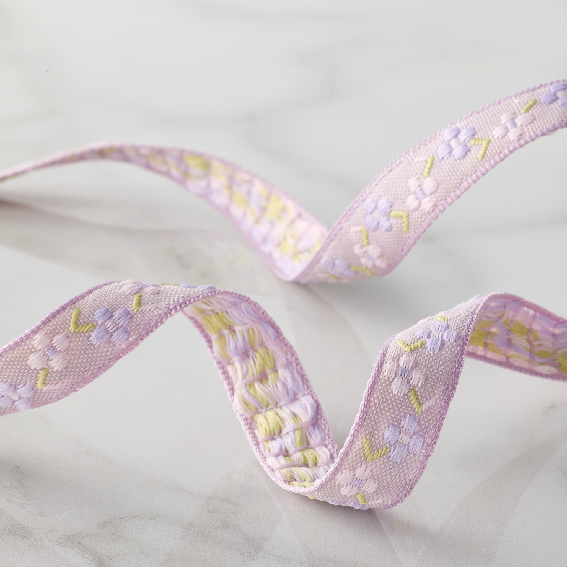 slide 2 of 2, 1/2" X 5yd. Purple Floral Ribbon By Celebrate It Classic, 1/2 in x 5 yd
