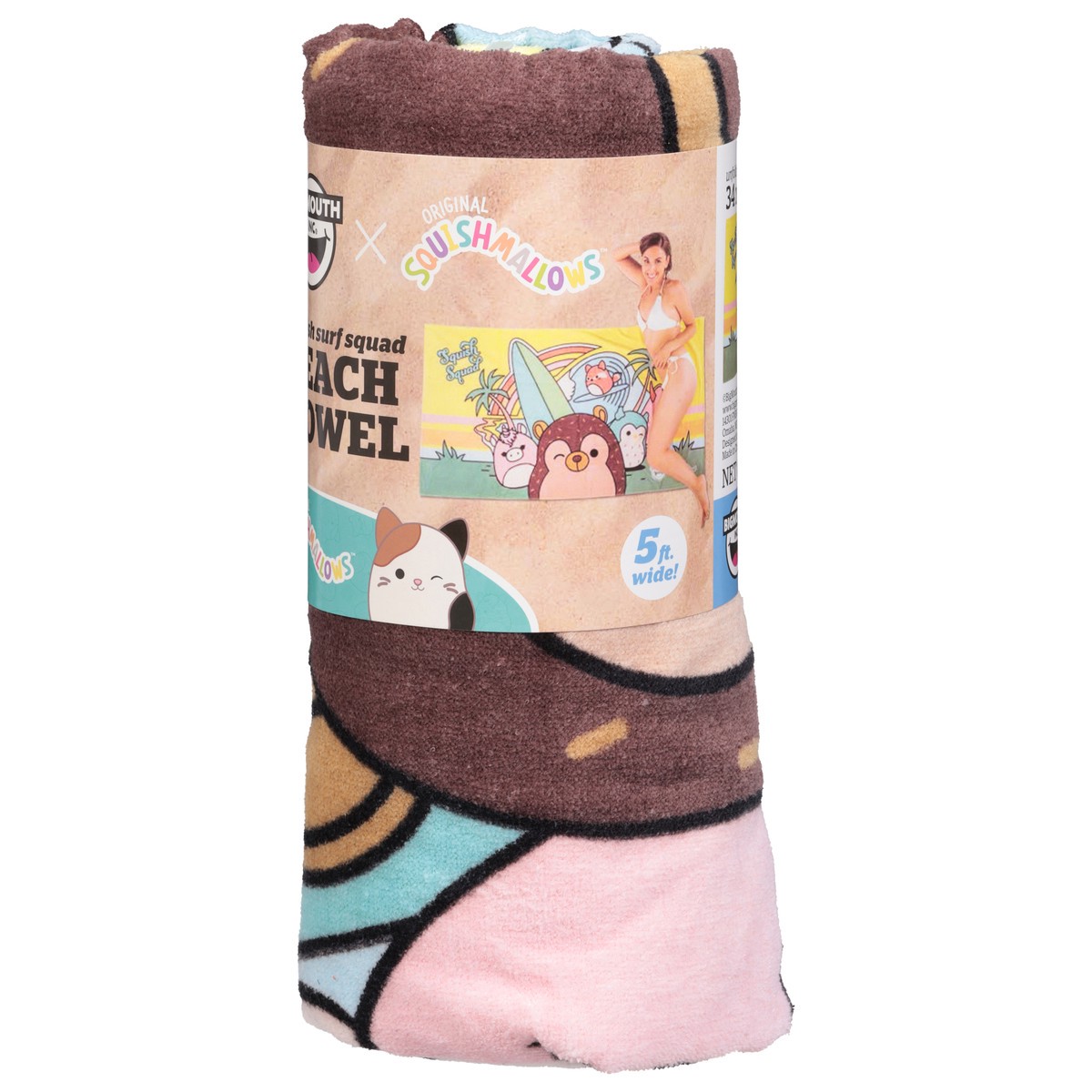 slide 2 of 4, Squishmallows Towel Surf Squad - Each, 1 ct