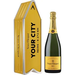 Veuve Clicquot Blank Box Arrow Yellow Label 750 ml Gift Box
