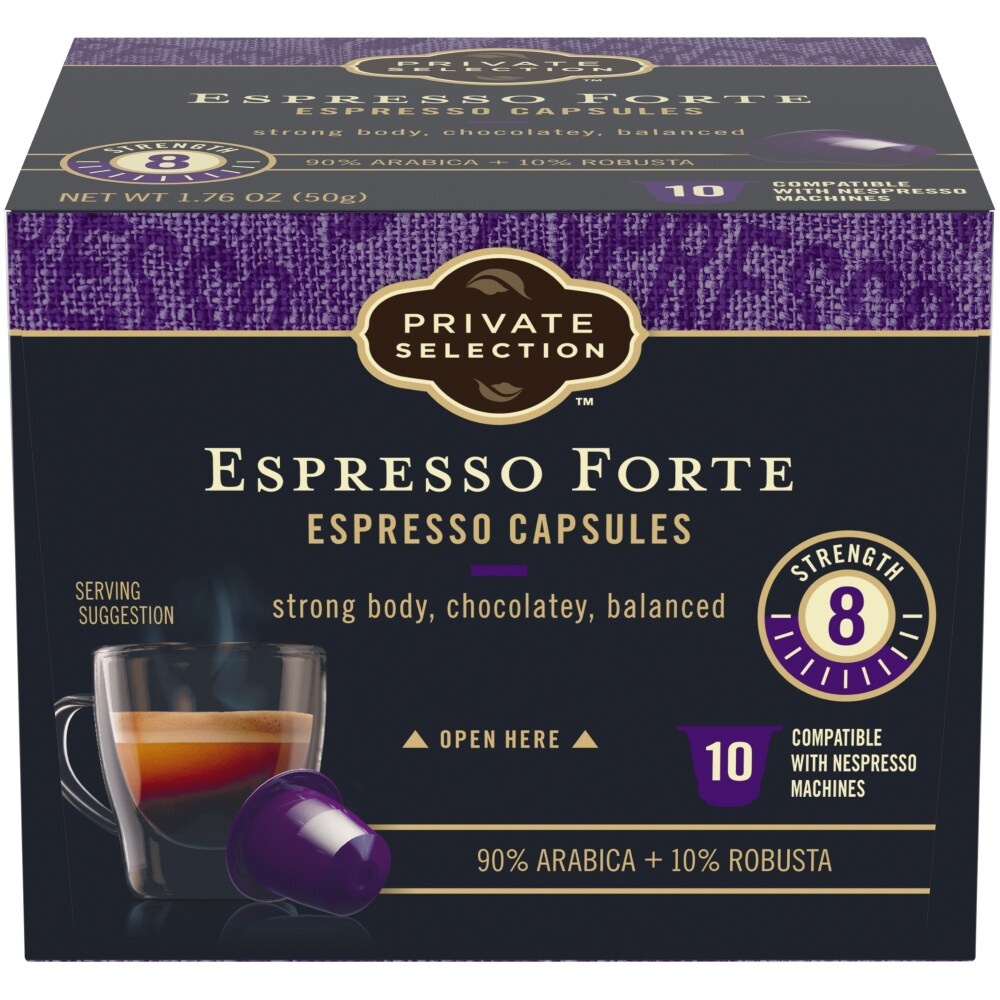 slide 1 of 1, Private Selection Espresso Forte Capsules, 10 ct