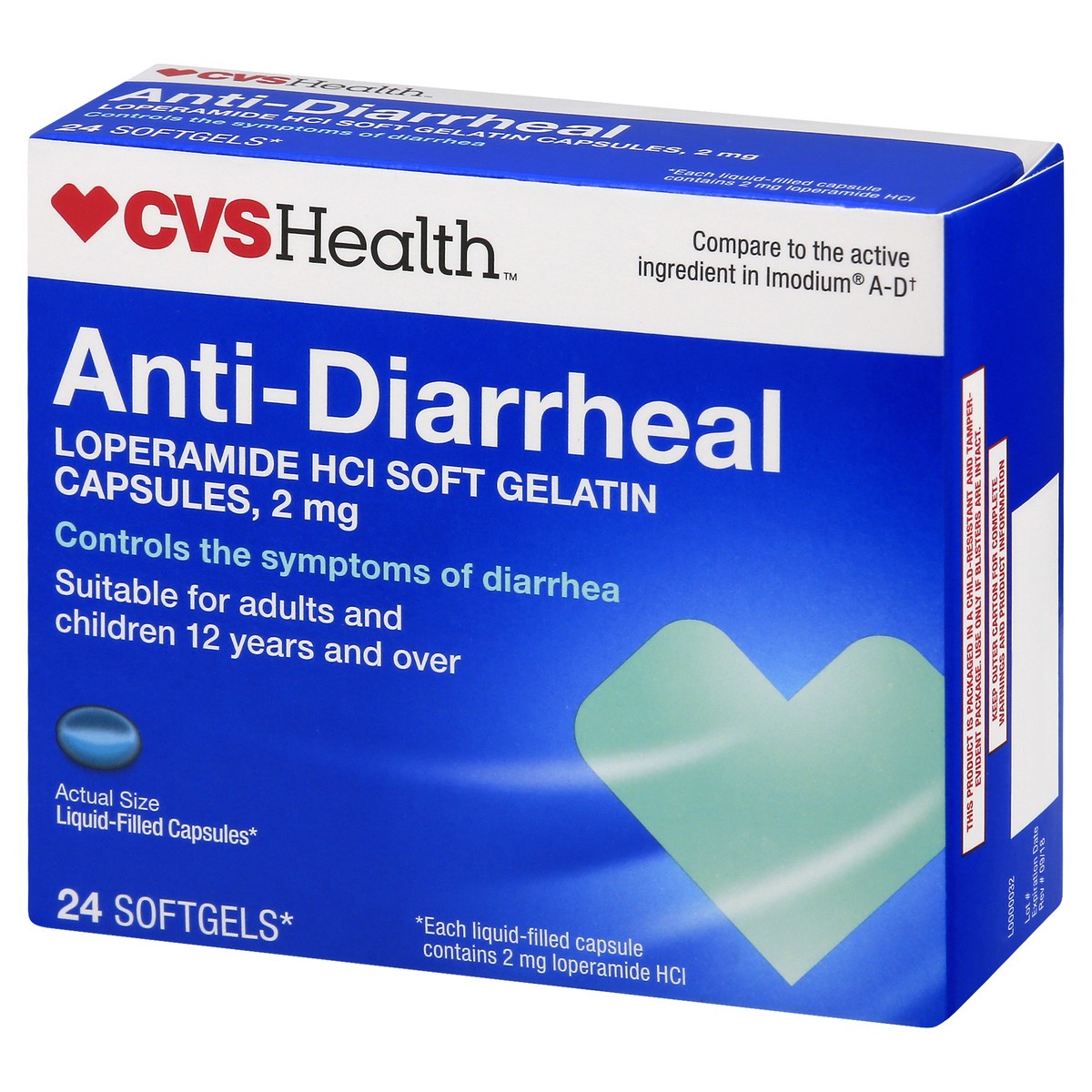 slide 4 of 11, CVS Health Anti-Diarrheal Softgels, 24ct, 24 ct