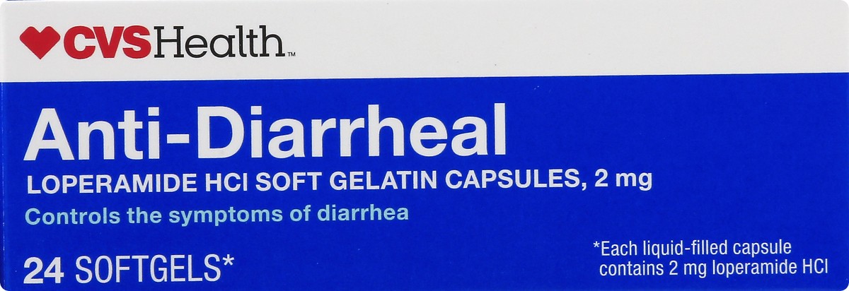 slide 7 of 11, CVS Health Anti-Diarrheal Softgels, 24ct, 24 ct