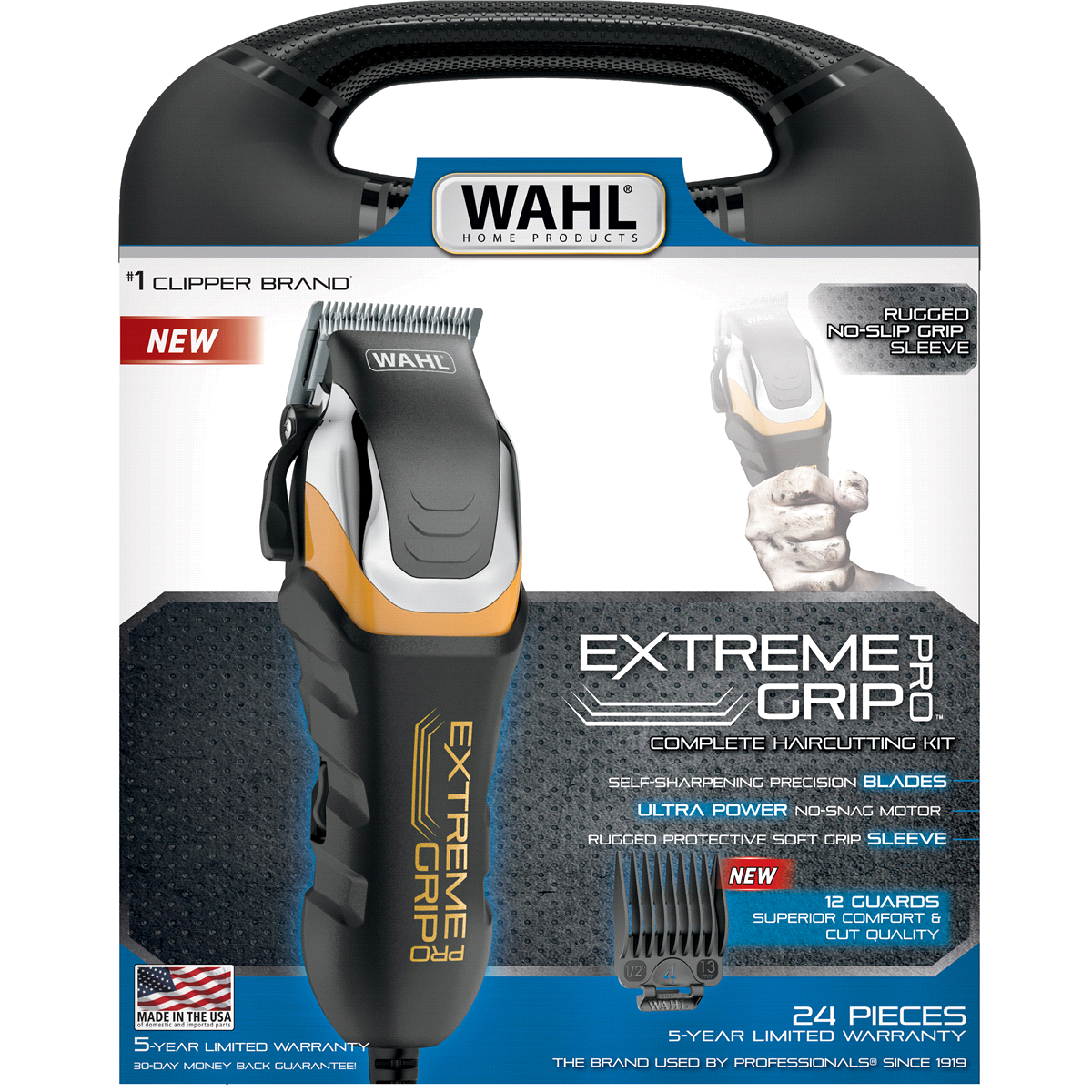 slide 1 of 9, Wahl Extreme Grip Pro Clipper, 1 ct