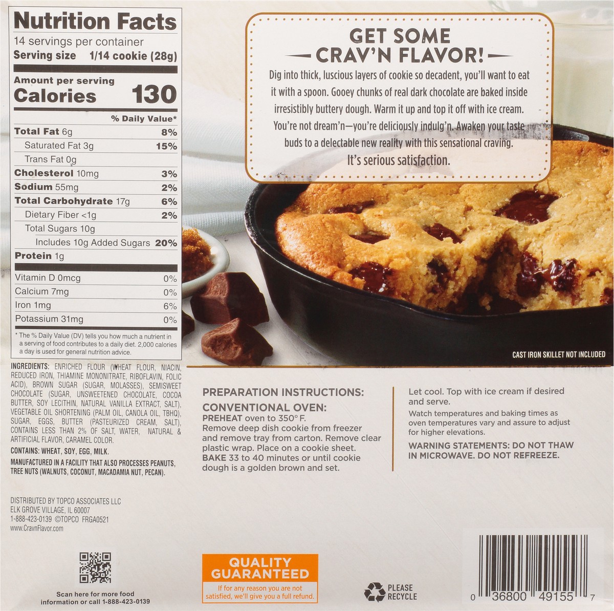 slide 9 of 9, Crav'n Flavor Crav'N Cky Choc Chunk, 1 ct