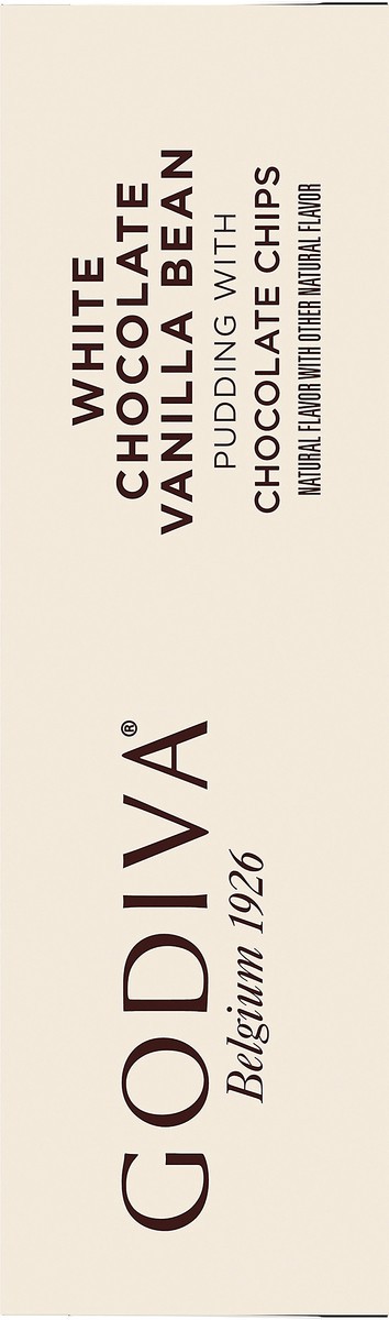 slide 11 of 13, Godiva White Chocolate Vanilla Bean with Chocolate Chips Instant Pudding Mix 4.51 oz. Box, 4.51 oz