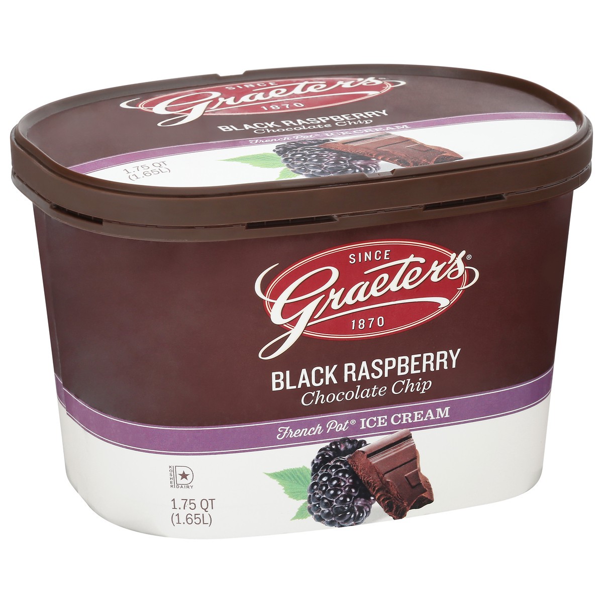 slide 4 of 9, Graeter's French Pot Black Raspberry Chocolate Chip Ice Cream 1.75 qt, 1.75 qt