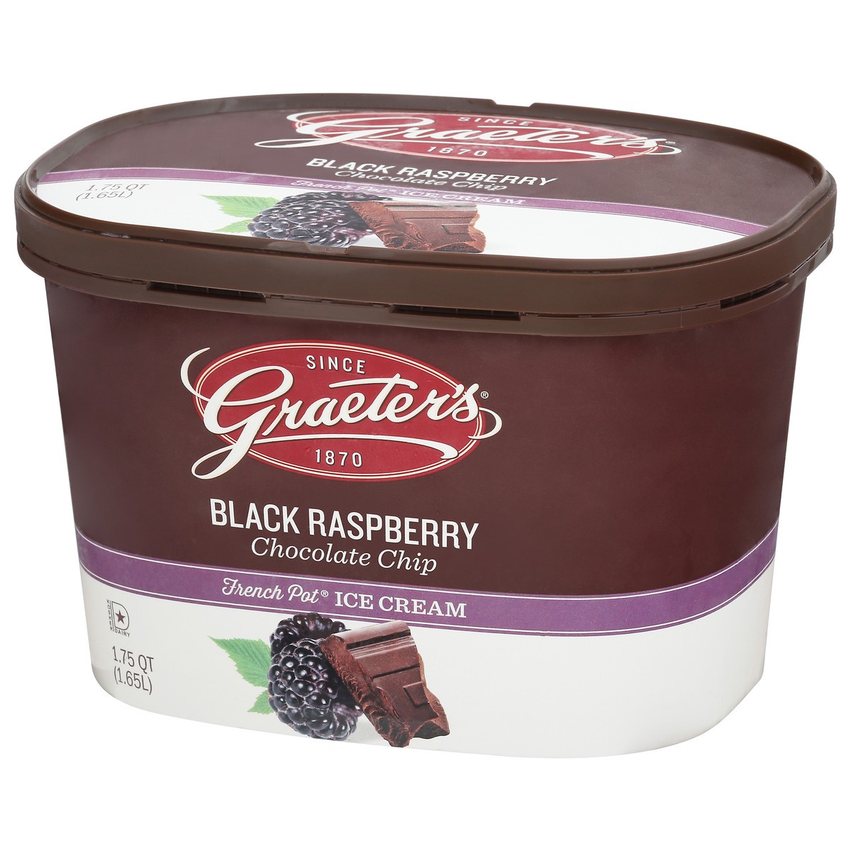 slide 3 of 9, Graeter's French Pot Black Raspberry Chocolate Chip Ice Cream 1.75 qt, 1.75 qt