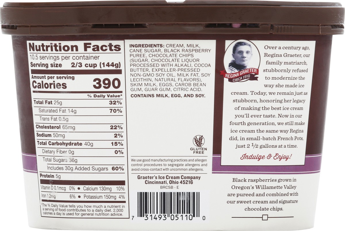 slide 2 of 9, Graeter's French Pot Black Raspberry Chocolate Chip Ice Cream 1.75 qt, 1.75 qt