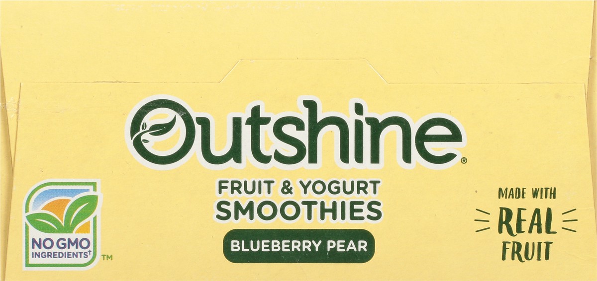 slide 8 of 11, Outshine Fruit & Yogurt Blueberry Pear Smoothies 4 - 3.5 oz Pouches, 4 ct